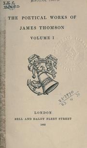 Cover of: Poetical works. by James Thomson
