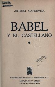 Cover of: Babel y el castellano.
