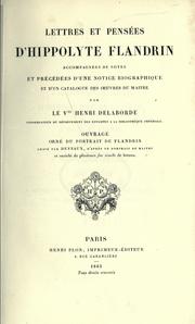 Cover of: Lettres et pensées d'Hippolyte Flandrin