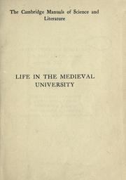 Cover of: Life in the medieval university