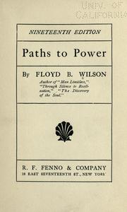 Cover of: Paths to power
