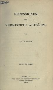 Kleinere Schriften by Brothers Grimm