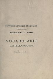Cover of: Vocabulario castellano-cuna.: Panama 1882-1884.