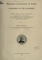 Cover of: Ptolemy's cataloque of stars by Ptolemy
