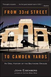 Cover of: From 33rd Street to the Camden Yards: An Oral History of the Baltimore Orioles
