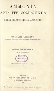 Cover of: Ammonia and its compounds by Camille Vincent