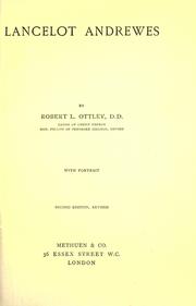 Lancelot Andrewes by Robert L. Ottley