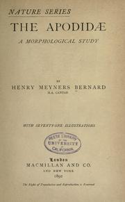 Cover of: The Apodidæ by Henry Meyners Bernard