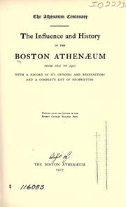 Cover of: Athenæum centenary.