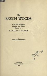 The beech woods by Duncan Armbrest