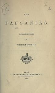 Über Pausanias by Wilhelm Gurlitt
