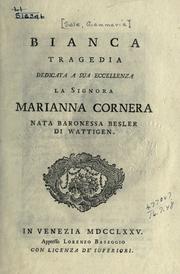 Cover of: Bianca: tragedia.