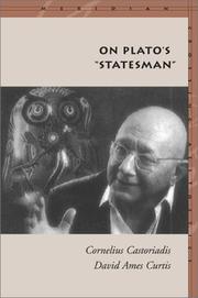 Cover of: On Plato's "Statesman" (Meridian: Crossing Aesthetics)