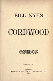 Cover of: Bill Nye's cordwood. by Bill Nye