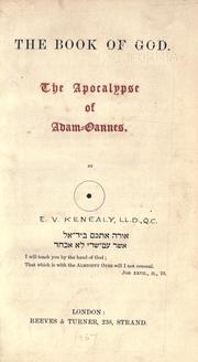 Cover of: The Book of God by Edward Vaughan Kenealy