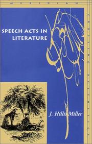 Cover of: Speech Acts in Literature by J. Miller