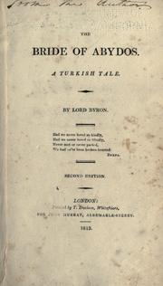 Cover of: The Bride of Abydos by Lord Byron