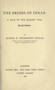 Cover of: The brides of Dinan by Arthur Henry Winnington Ingram