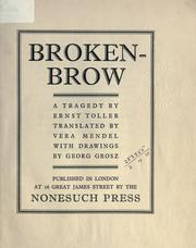 Cover of: Brokenbrow by Ernst Toller