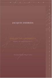 Eyes of the University: Right to Philosophy 2 (Meridian: Crossing Aesthetics) by Jacques Derrida