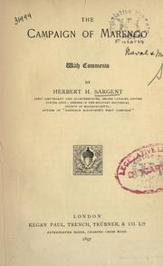 Cover of: campaign of Marengo, with comments