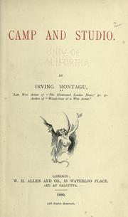 Cover of: Camp and studio. by Irving Montagu