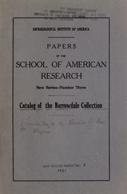 Cover of: Catalog of the Borrowdale collection