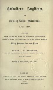 Catholicon Anglicum by Sidney J. H. Herrtage