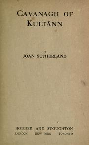 Cover of: Cavanagh of Kultann by Sutherland, Joan