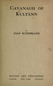 Cover of Cavanagh of Kultann