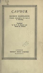 Cover of: Cavour by Maurice Paléologue