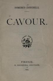 Cover of: Cavour by Domenico Zanichelli