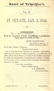 Cover of: Census of the state of New York, for 1855 by New York (State). Secretary's Office.