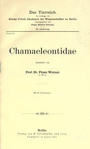 Cover of: Chamaeleontidae