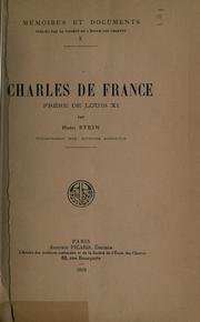 Cover of: Charles de France, frère de Louis 11.