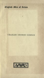 Cover of: Charles George Gordon by Sir William Francis Butler
