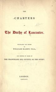 Cover of: The charters of the Duchy of Lancaster