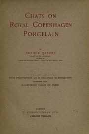 Cover of: Chats on royal Copenhagen porcelain