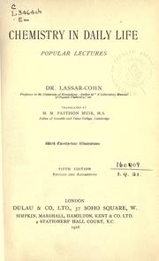 Cover of: Chemistry in daily life: popular lectures
