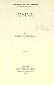 Cover of: China by Sir Robert K. Douglas