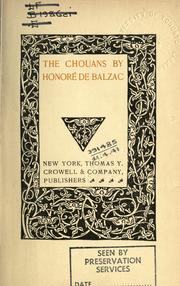 Cover of: The Chouans. by Honoré de Balzac