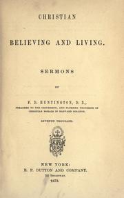 Cover of: Christian believing and living.