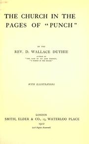 Cover of: The church in the pages of "Punch" by D. Wallace Duthie