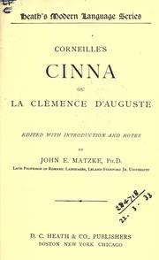 Cover of: Cinna by Pierre Corneille