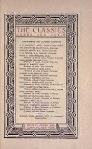 Cover of: The classics, Greek & Latin by Marion Mills Miller