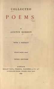 Cover of: Collected poems by Austin Dobson