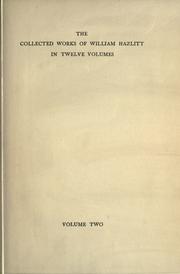 Cover of: Collected works by William Hazlitt