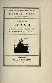Cover of: The collected works of Henrik Ibsen