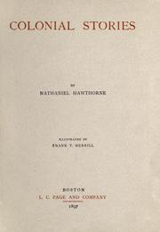 Colonial stories by Nathaniel Hawthorne