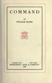 Cover of: Command by McFee, William